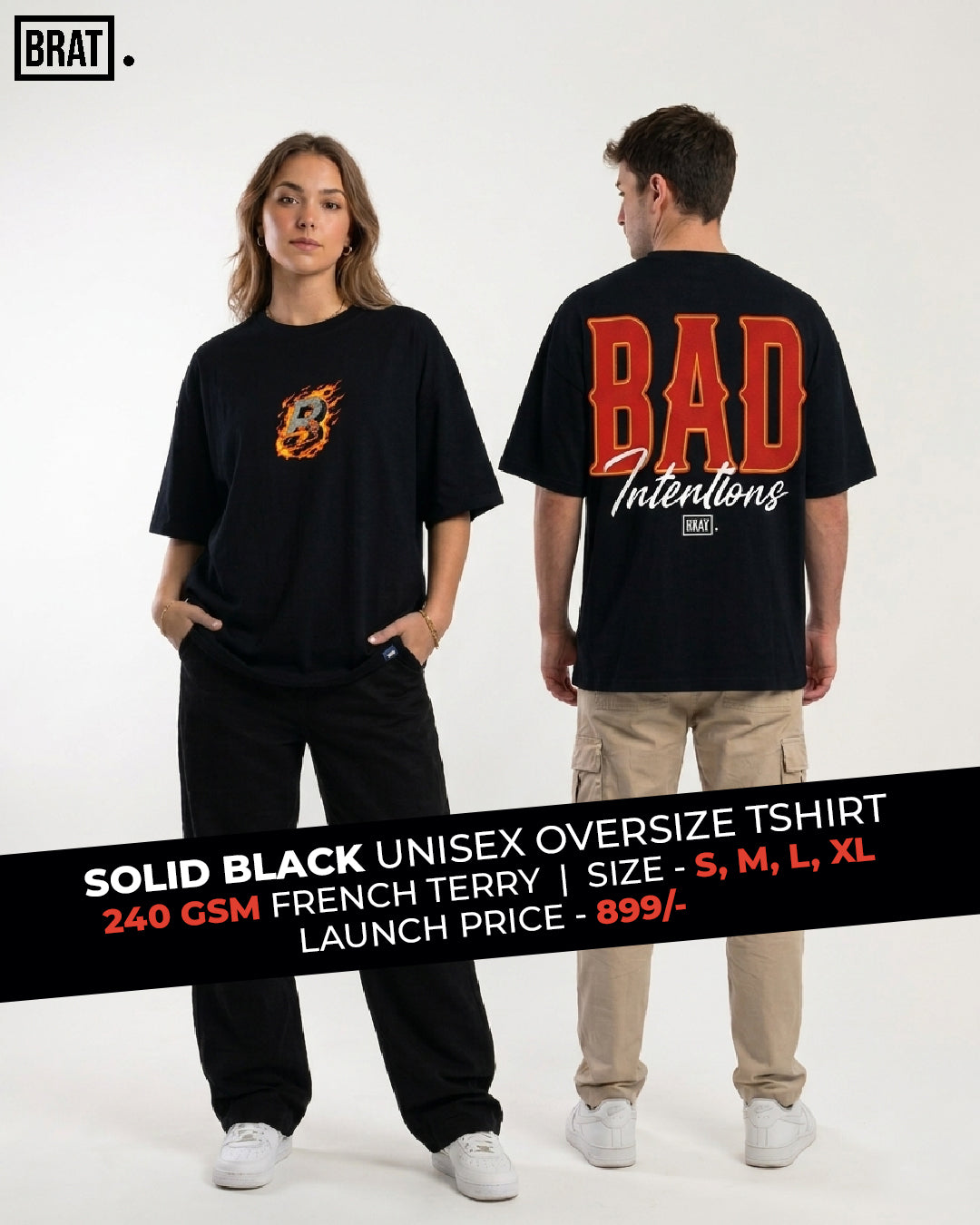 Bad Intentions Unisex Oversize Tee
